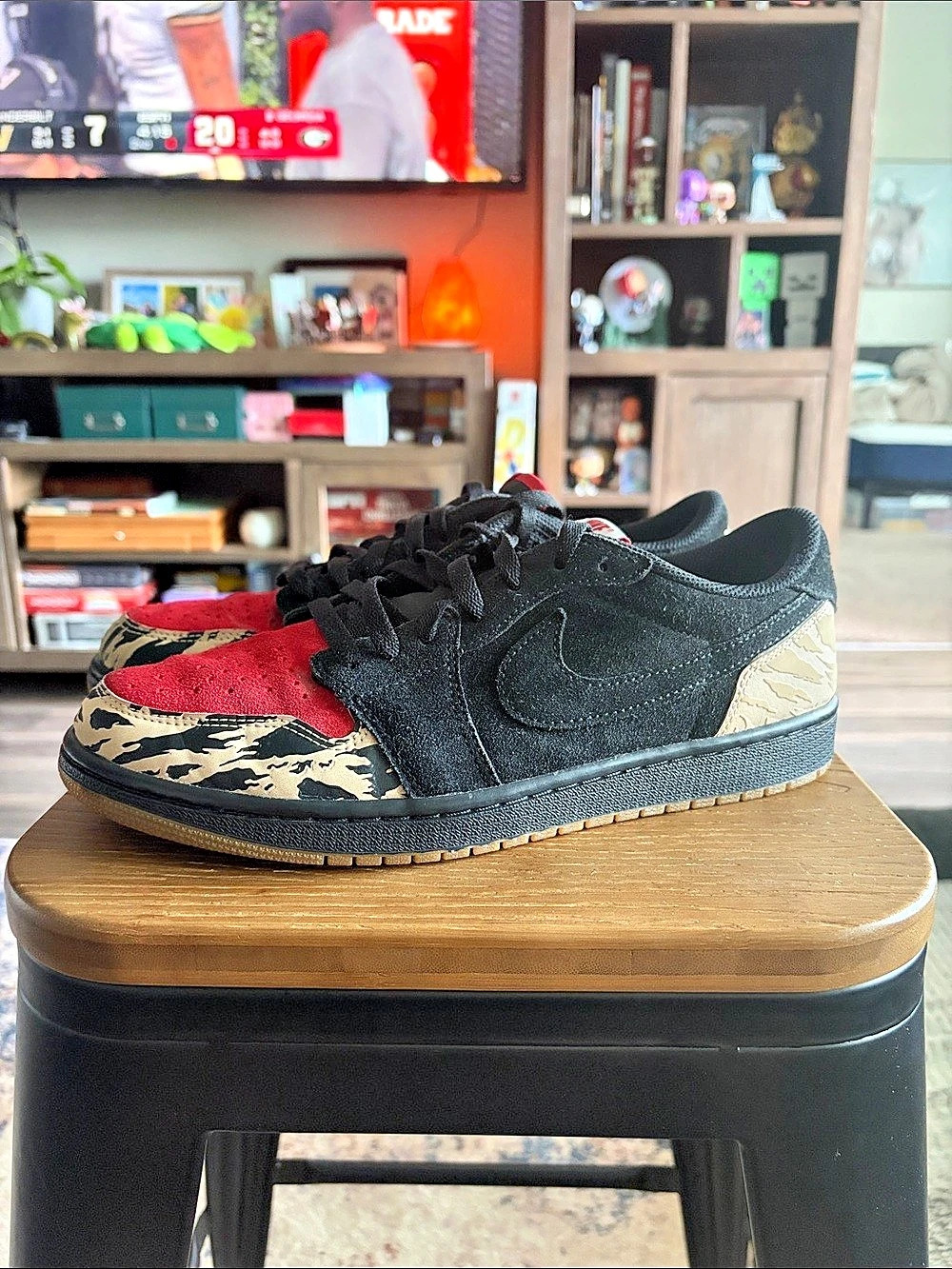 Nike Air Jordan 1 Low Sneakers Black & Red US 10.5